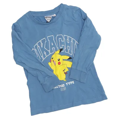 Långärmad t-shirt (Blå, Gul) från Pokémon Bomull