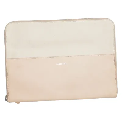 Datorväska (Beige) från Sandqvist Bomull, Skinn, Polyester, Viskos