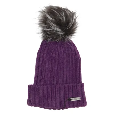 Bonnet à pompon (Violet) de Lindberg Acrylique, Laine
