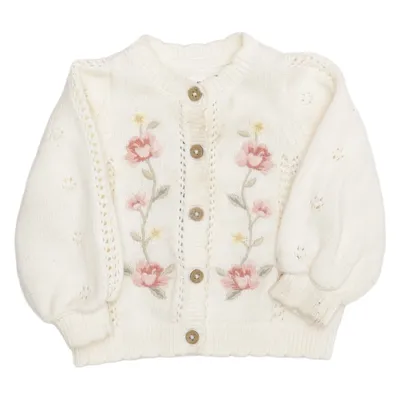 Kofta (Vit) från Newbie by KappAhl Bomull