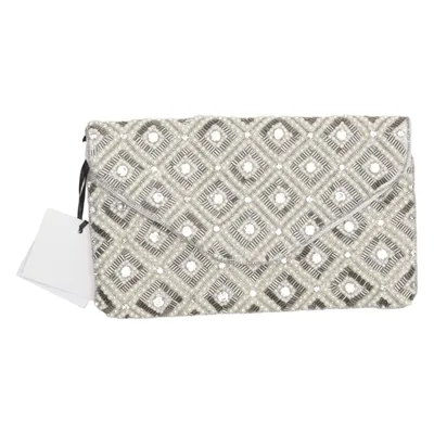 Aftonväska (Vit, Silverfärgad) från True Decadence Polyester