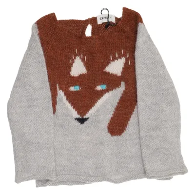 Sweater (Gray, Brown, White) from Oeuf Alpaca wool