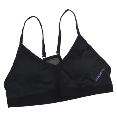 Sport-BH (Schwarz) von Newbody Elasthan, Recyceltes Polyester