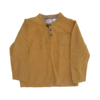 Henley shirt (Geel) van Zara Knitwear