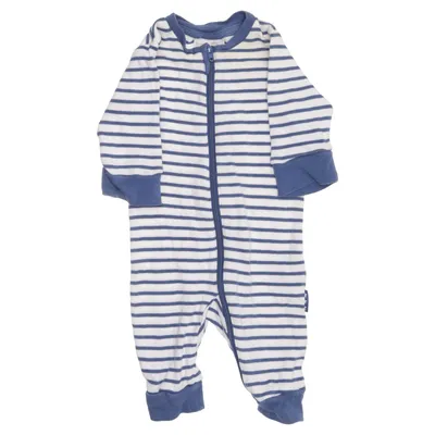 Sparkdräkt (Blå, Vit) från Lindex Baby Bomull