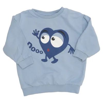 Collegetröja (Blå) från Babblarna x KappAhl Bomull, Elastan