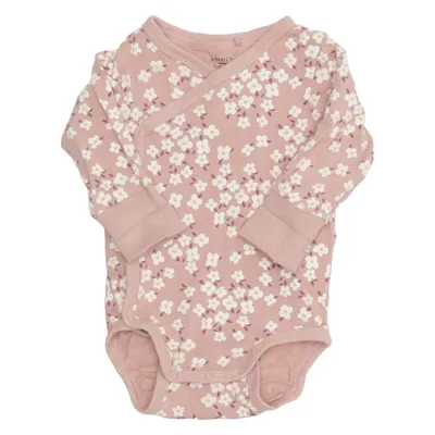 Body (Pink, White) from Lindex Baby Cotton, Elastane