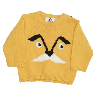 Sweater (Yellow, Black, White) from Zara Baby Knit Wear Cotton