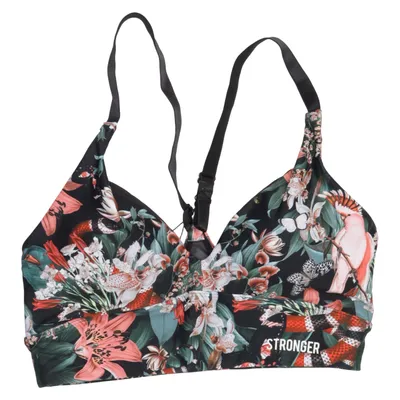 Sport-BH (Svart, Flerfärgad) från Stronger Elastan, Polyester