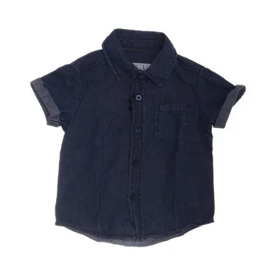 Korte mouwen shirt (Blauw) van Skill Katoen
