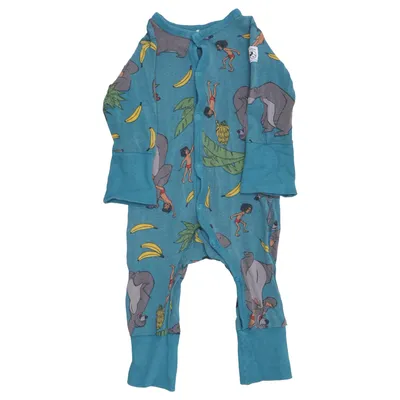 Rompers (Blue, Multicolored) from Polarn O. Pyret Elastane, Organic cotton