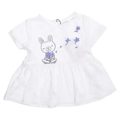 Klänning (Vit, Blå) från Joe Fresh Bomull, Polyester