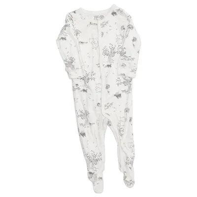 Sparkdräkt (Vit, Svart) från Lindex Newborn Bomull
