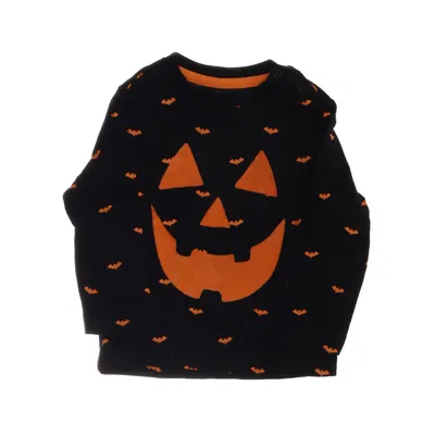Långärmad t-shirt (Svart, Orange) från Pytteliten
