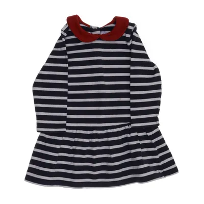 Dress (Blue, White) from Petit Bateau Cotton