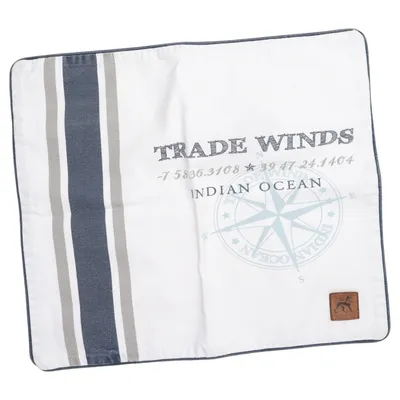 Housse de coussin (Blanc, Bleu, Gris) de Gripsholm Coton