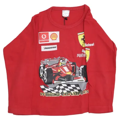 Lange mouwen shirt (Rood, Meerkleurig) van Puma x Ferrari Katoen