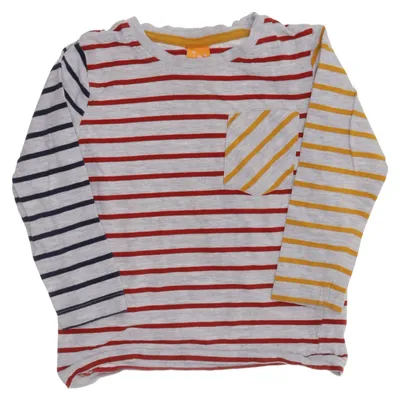 Lange mouwen shirt (Grijs, Rood, Meerkleurig) van Pusblu Katoen, Viscose