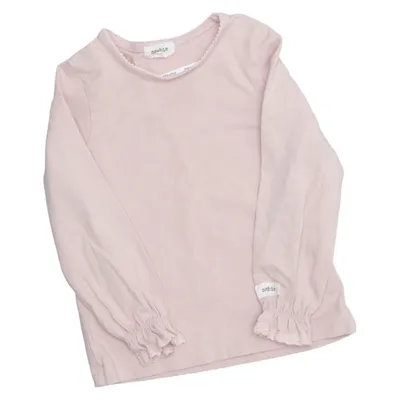 T-shirt à manches longues (Rose) de Newbie by KappAhl Coton, Élasthane