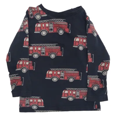 Long sleeve T-shirt (Blue, Red) from Lindex Kids Cotton, Elastane