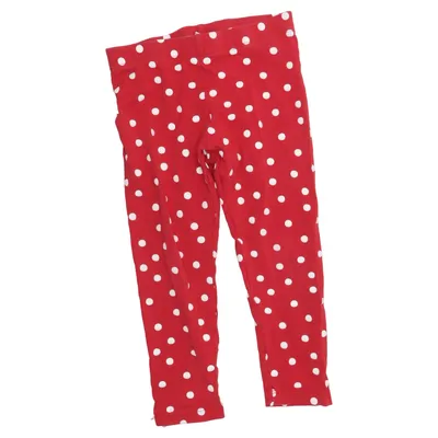 Leggings (Red, White) from Lindex Kids Cotton, Elastane