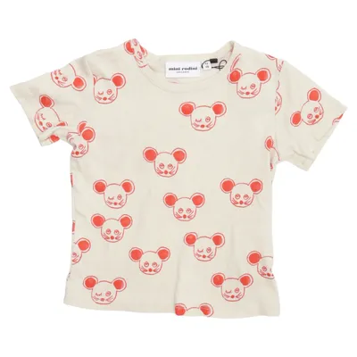T-shirt (Beige, Röd) från Mini Rodini Ekologisk bomull