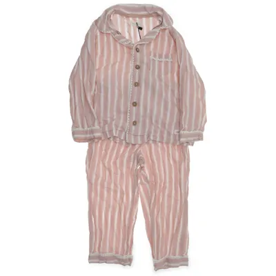 Pajamas (Pink, White) from Newbie by KappAhl Organic cotton