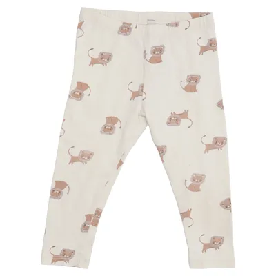 Leggings (Beige, Brown) from Lindex Baby Cotton, Elastane