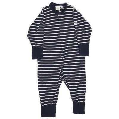 Pyjamas (Blå, Vit) från Polarn O. Pyret Bomull