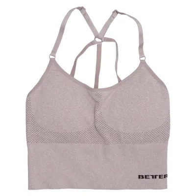 Sports bra (Beige) from Better Bodies Elastane, Polyamide, Polyester