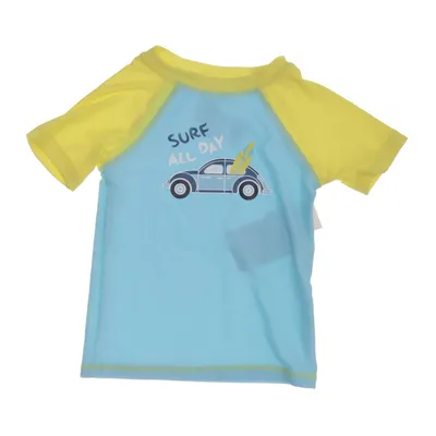 Zwemshirt (Turquoise, Geel) van Floatimini Elastaan, Polyester