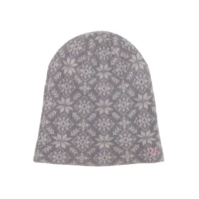 Beanie (Gray, White) from Ullmax Acrylic, Merino wool