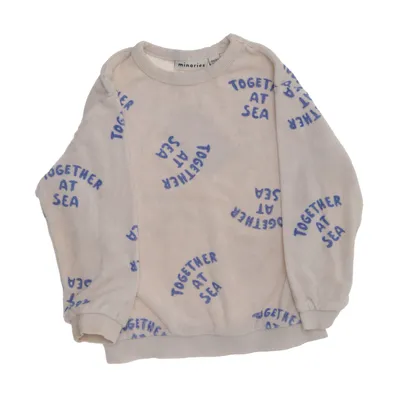 Sweatshirt (Beige, Blauw) van Minories Organisch katoen, Polyester