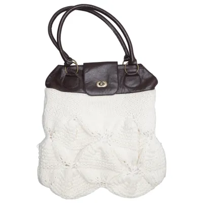Handbag (White, Brown) from Blendshe