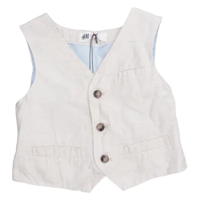 Suit vest (Beige) from H&M Cotton, Linen, Polyester