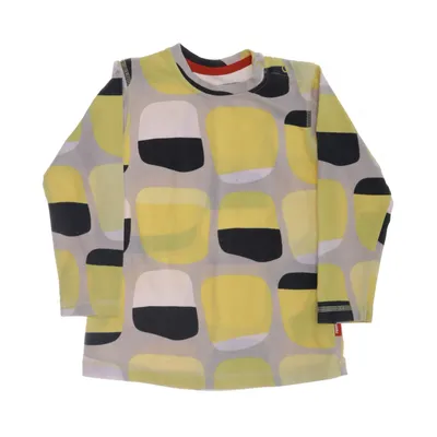 Lange mouwen shirt (Beige, Geel, Meerkleurig) van Reima Katoen, Polyester, Elastaan