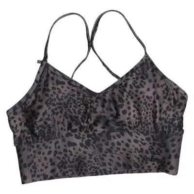 Sport-BH (Braun, Schwarz) von Stronger Elasthan, Recyceltes Polyester