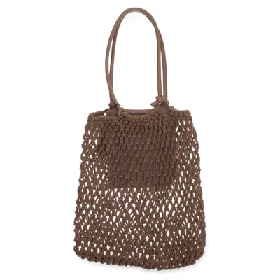 Beach bag (Brown) from DAY Birger et Mikkelsen Cotton, Leather