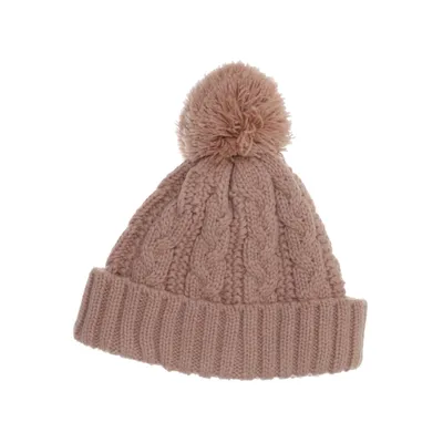 Pompon muts (Roze) van H&M Acryl, Katoen, Polyester