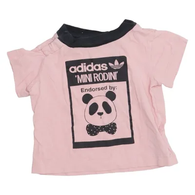 T-shirt (Roze, Zwart) van Adidas Mini Rodini Gerecycled polyester