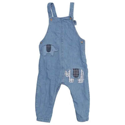 Dungarees (Blue, Multicolored) from Next Baby Cotton, Recycled polyester