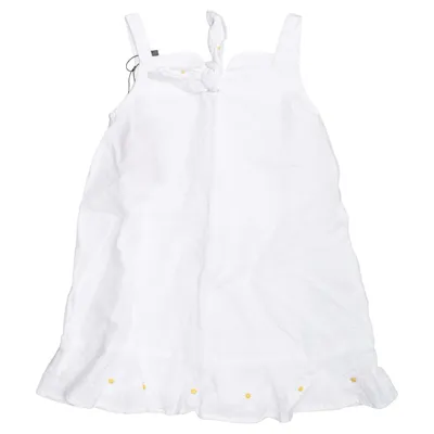Klänning (Vit, Gul) från The Little White Company Bomull, Linne