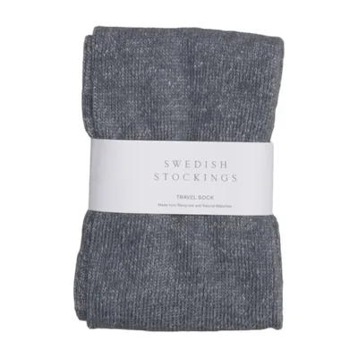 Striksokker (Travel Sock) fra Swedish Stockings Økologisk bomuld, Genanvendt polyester