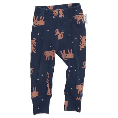 Leggings (Blå, Brun) fra Minories Bomuld, Elastan