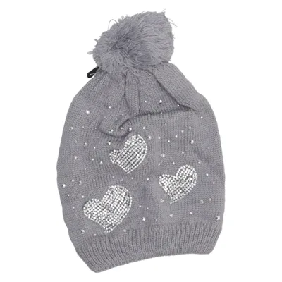 Bobble hat (Gray) from QNUZ Acrylic