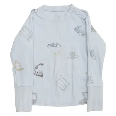 Långärmad t-shirt (Blå) från Livly Bomull, Elastan