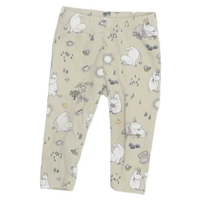 Leggings (Beige, Vit, Flerfärgad) från Moomin by Lindex Bomull, Elastan