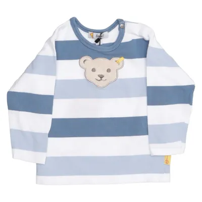 Long sleeve T-shirt (Blue, White) from Steiff Cotton, Elastane