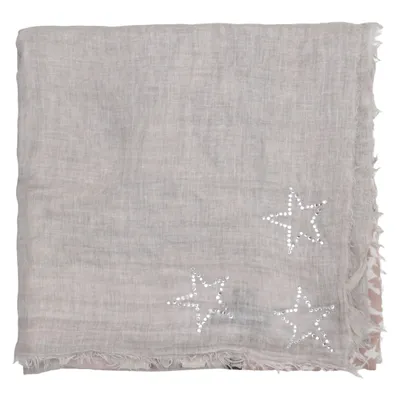 Shawl (Gray, Pink, Beige) from Plomo o Plata Cotton