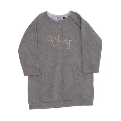 Klänning (Beige, Guldfärgad) från DKNY Bomull, Polyester